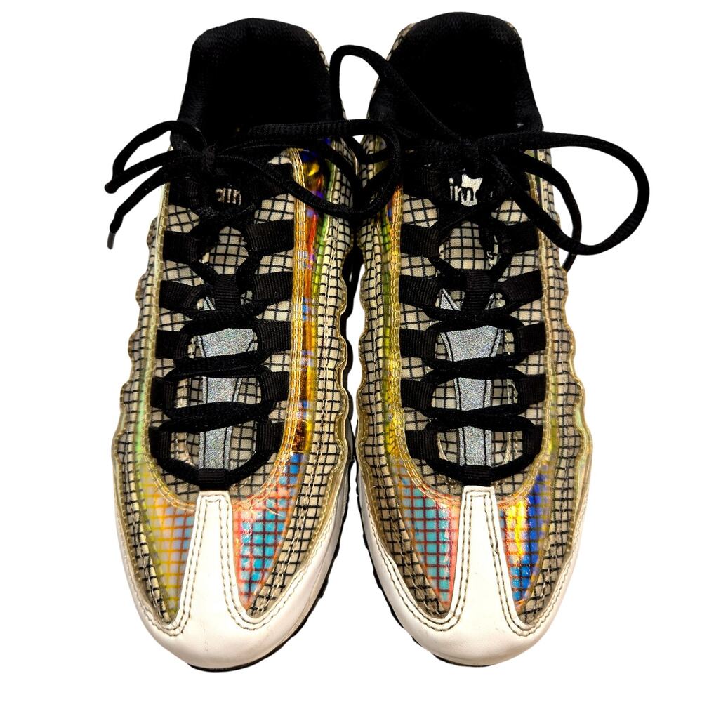 Nike 6Y Air Max 95 Gaze Girls Boys Tennis Shoes Unisex Sneaker Gold Athletic